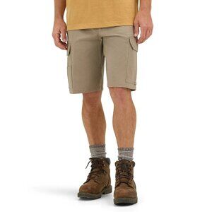 Wrangler Men's Workwear Ranger Short with Stretch, Size 40, Relaxed Fit, Dark